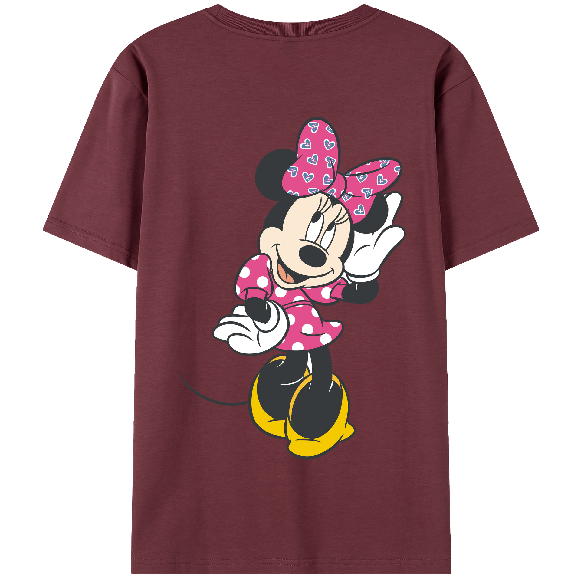 （画像用） ミッキーマウス Mickey Mouse 綿100％半袖Tシャツ（背面プリント）